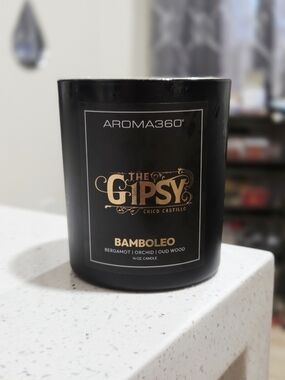 Aroma360 The Gipsy Bamboleo Scented Candle - Black & Gold